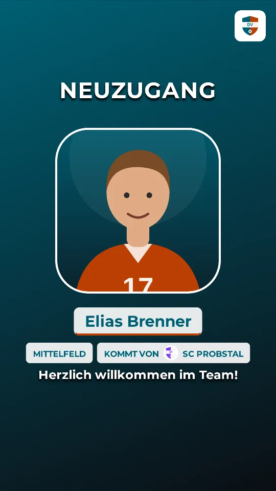 Beispiel: Neuzugang & Spielervorstellung